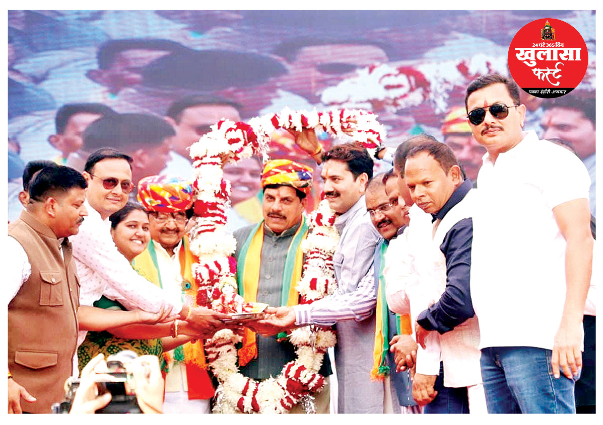 मुख्यमंत्री डॉ. मोहन यादव का किया भव्य स्वागत