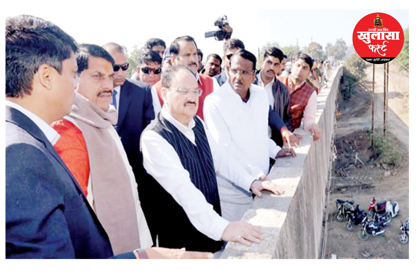 केंद्रीय स्वास्थ्य मंत्री जेपी नड्डा ने उज्जैन मेडिसिटी का किया निरीक्षण