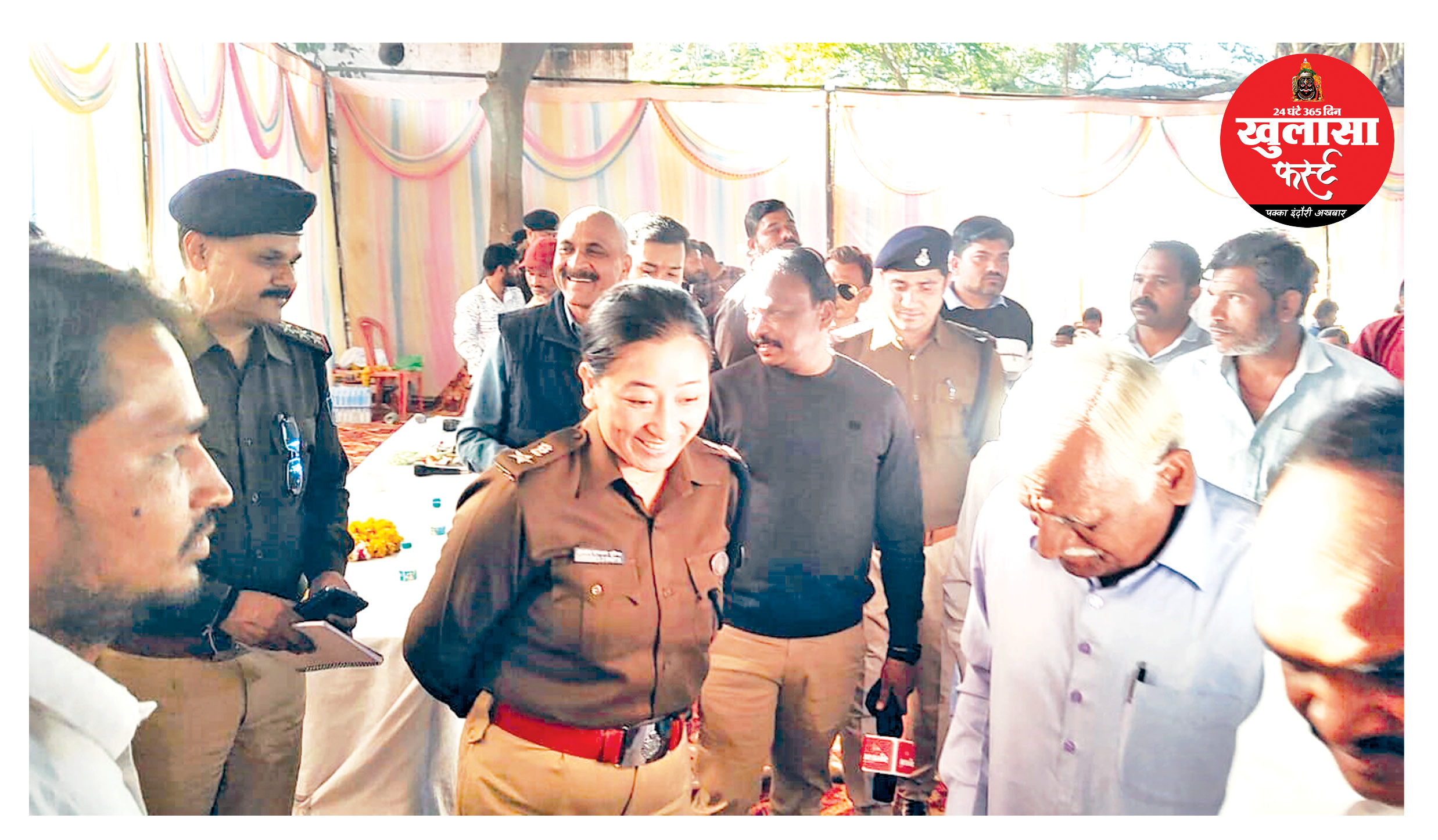 ग्रामीण क्षेत्र में पुलिस अधीक्षक ने किया जनसंवाद, सुनी समस्याएं